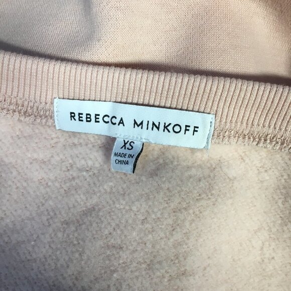 Rebecca Minkoff Ariel Square Neck Pink Puff Sweatshirt Size XS - Picture 8 of 10